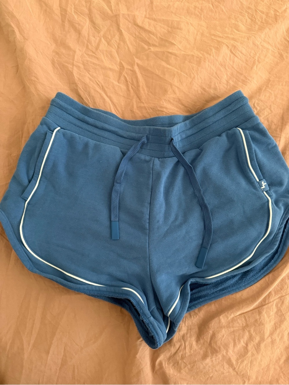 JoyLab Blue & Gray Athletic Drawstring Shorts - Picture 4 of 5